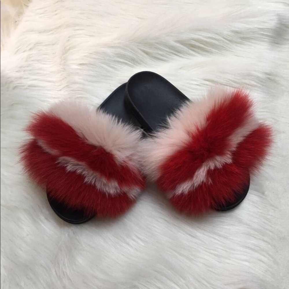 Genuine Fox 🦊 Fur Slides